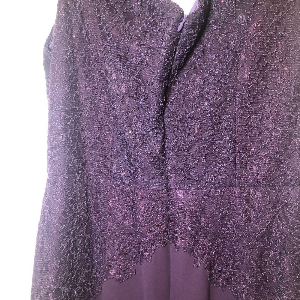 Ideas by Barbara Mother of the Bride Evening Dress Eggplant 8676 Size XL NWT - Picture 11 of 14